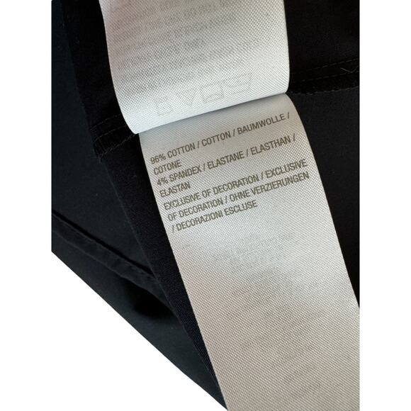 BEAUTIFUL by Lawrence Zarian Hidden Placket Poplin Shirt W/ Pearl Detail Black L - Picture 4 of 14